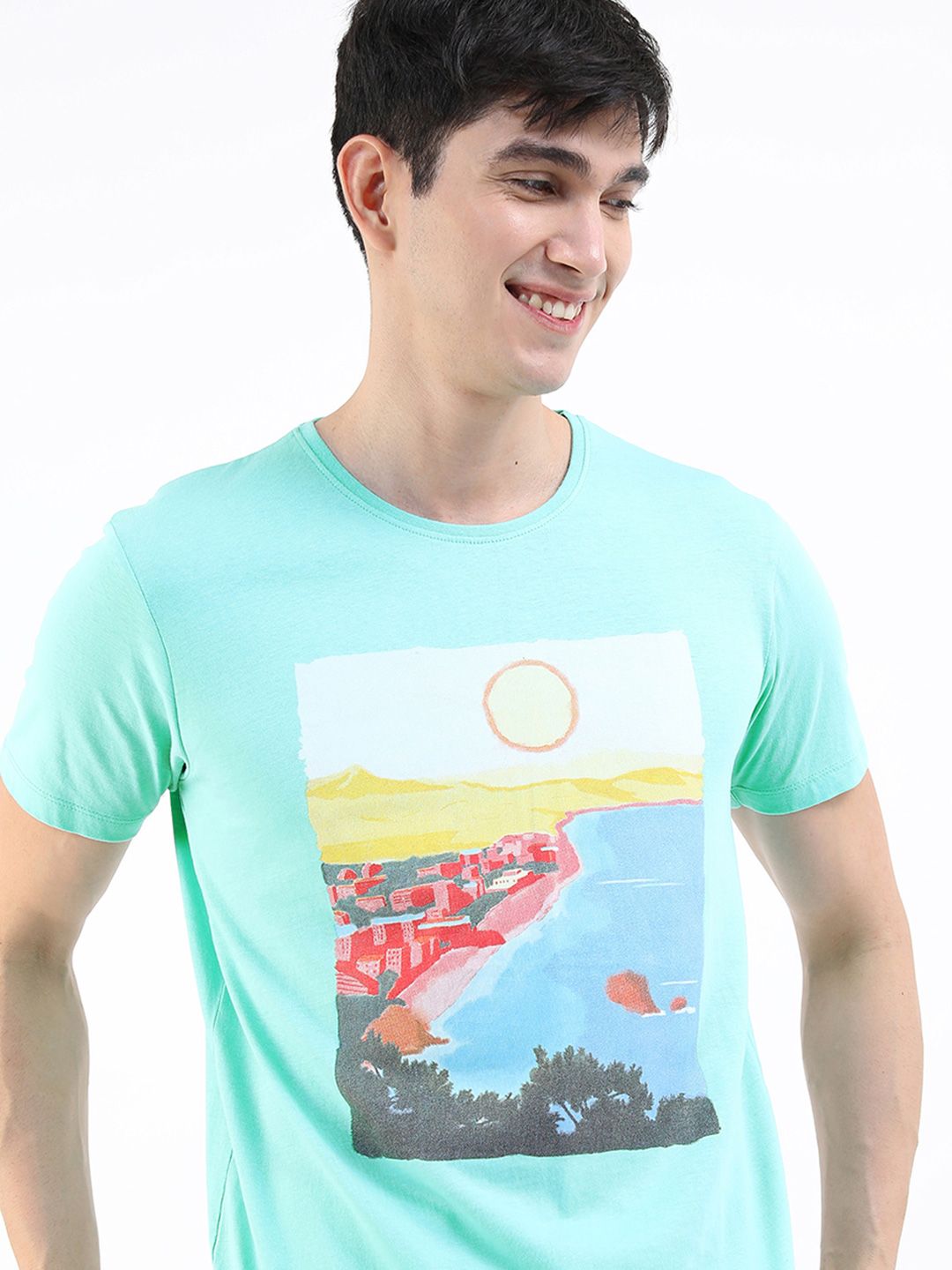 HIGHLANDER Men Printed Slim Fit T-shirt