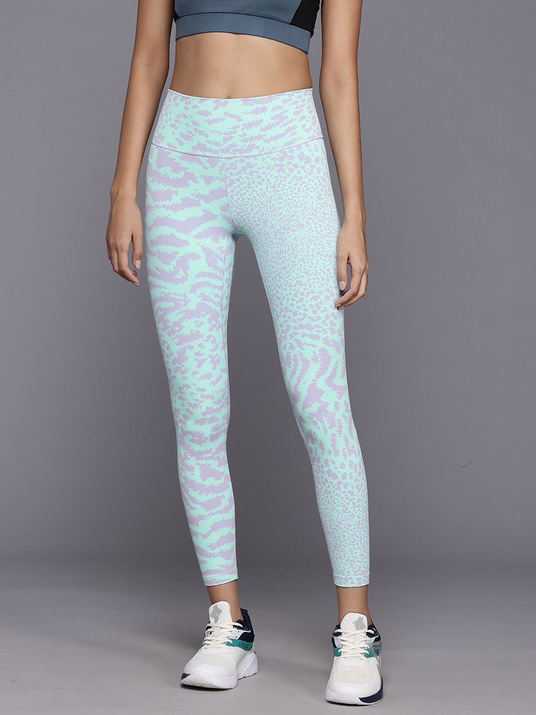 ADIDAS Women All Me Aeroready Abstract Printed Training Tights