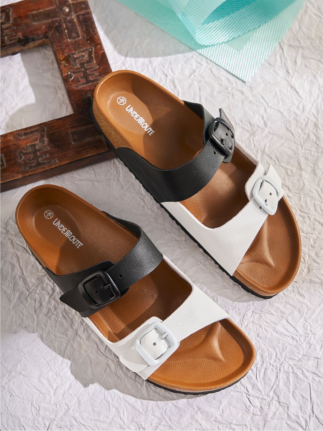 UNDERROUTE Women Slip-On Open Toe Flats