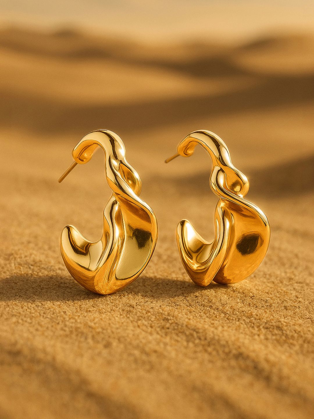 Rubans 18K Gold-Plated Classic Drop Earrings