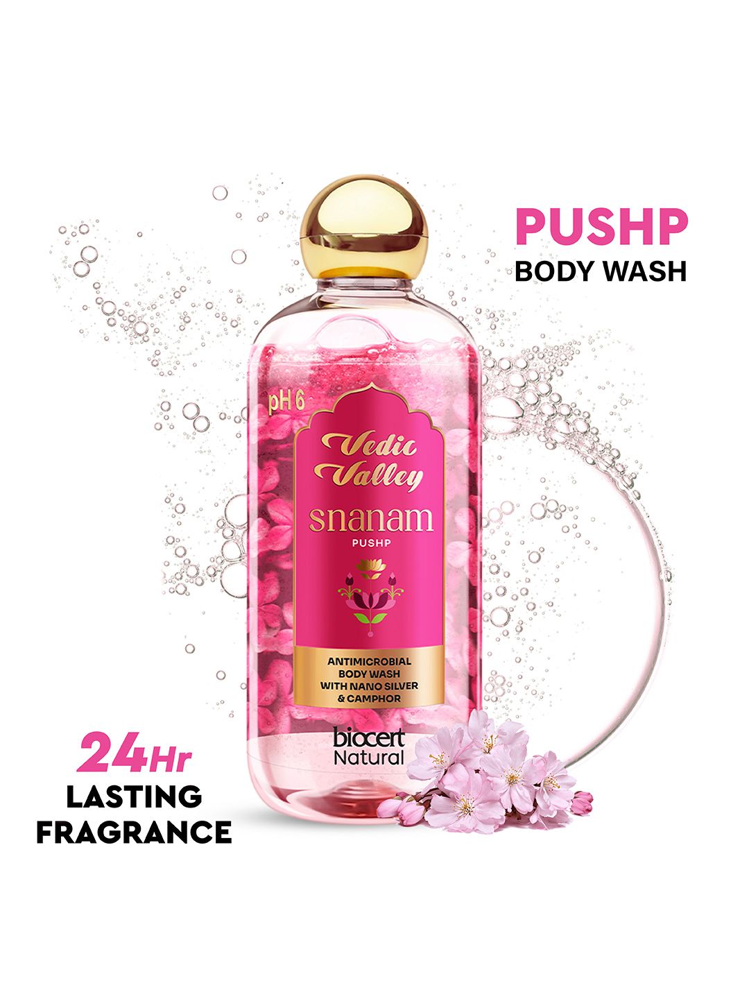 Vedic Valley Snanam Pushp Unisex Body Wash For Dull, Dry & Tanned Skin 330 ml