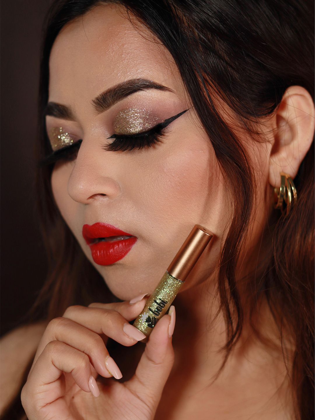 BOBI Waterproof Glitter Eyeliner- 5 ml- Gold