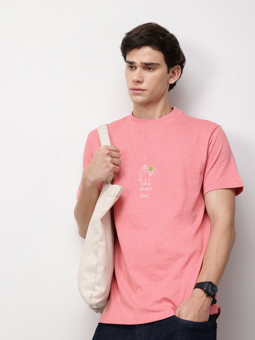 ether Grower Men Graphic Printed Pure Cotton Comfort Fit Relaxed Fit T-shirt