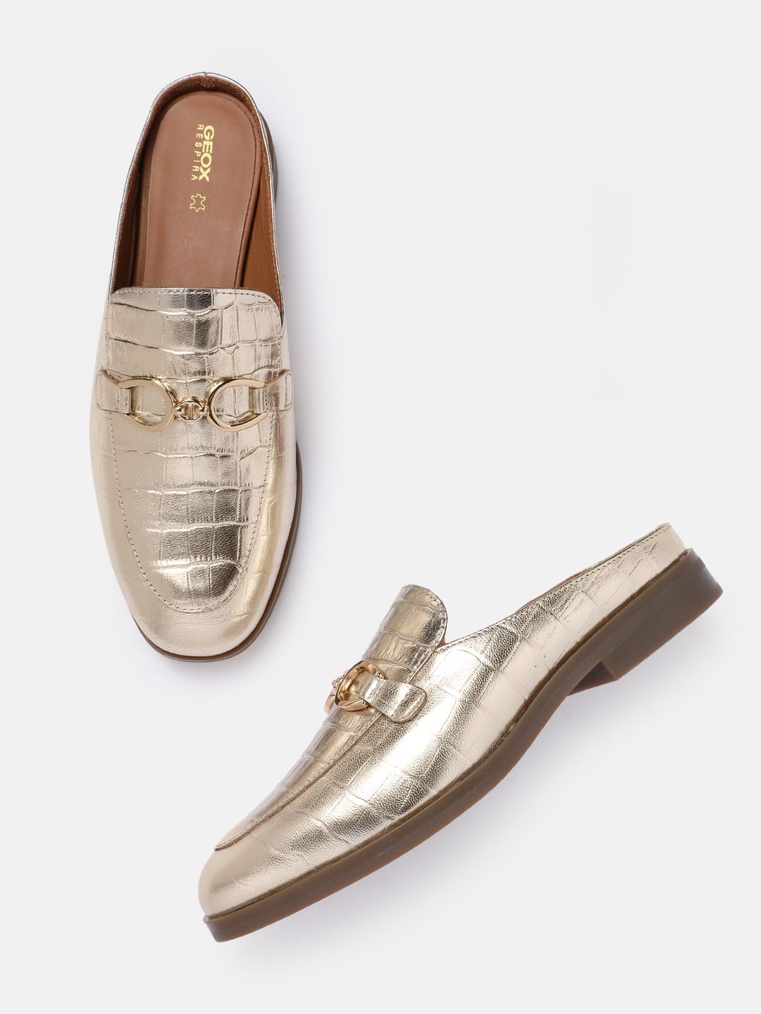 Geox Women D Cloridie E Leather Mules
