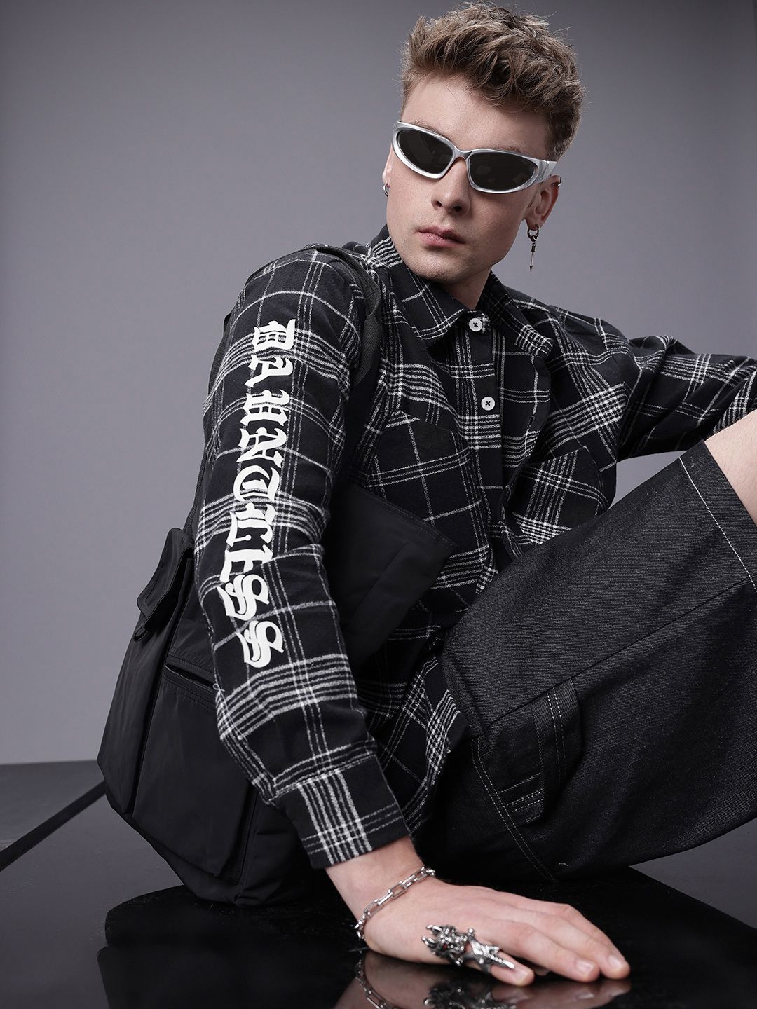 SOKO STREET Checked Pure Cotton Casual Shirt