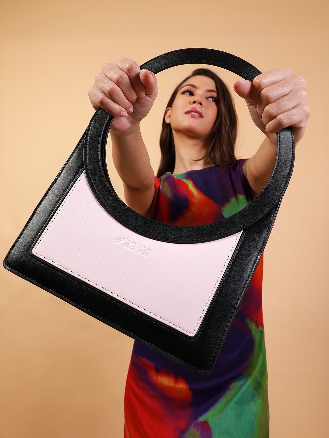 Buy HAUTE SAUCE Aureola Solid Leather Mini Structured Handheld Bag -  - Accessories for Women