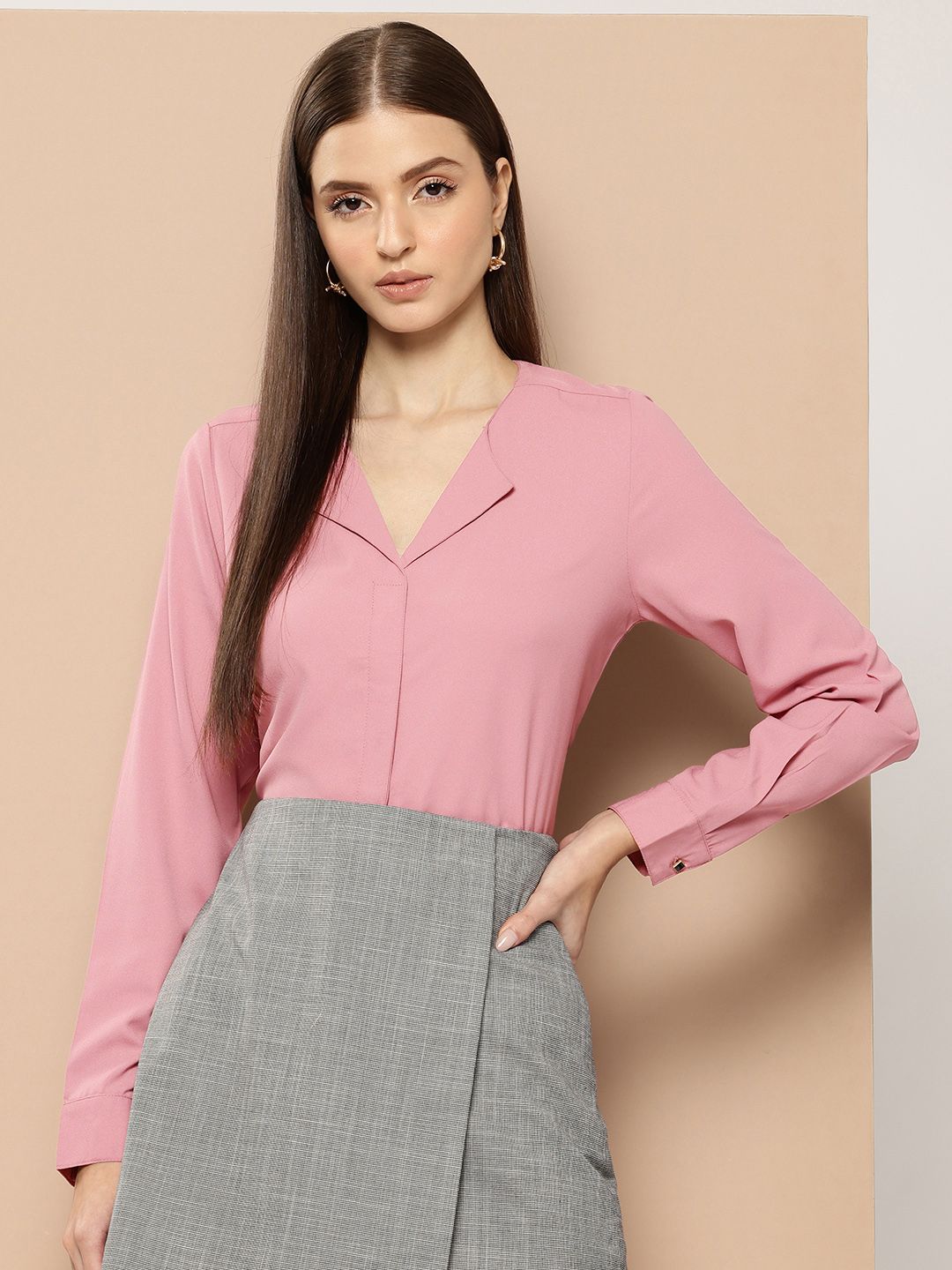 her by invictus Formal Shirt Style Top