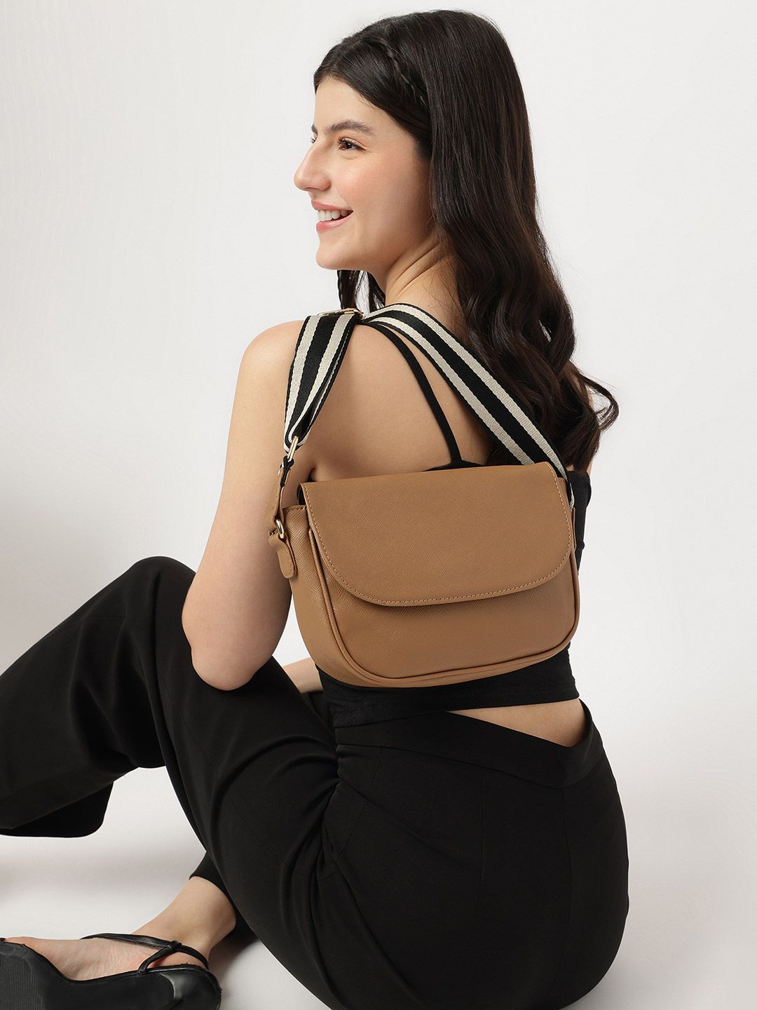 Fastrack Women Textured Solid Structured Shoulder Bag