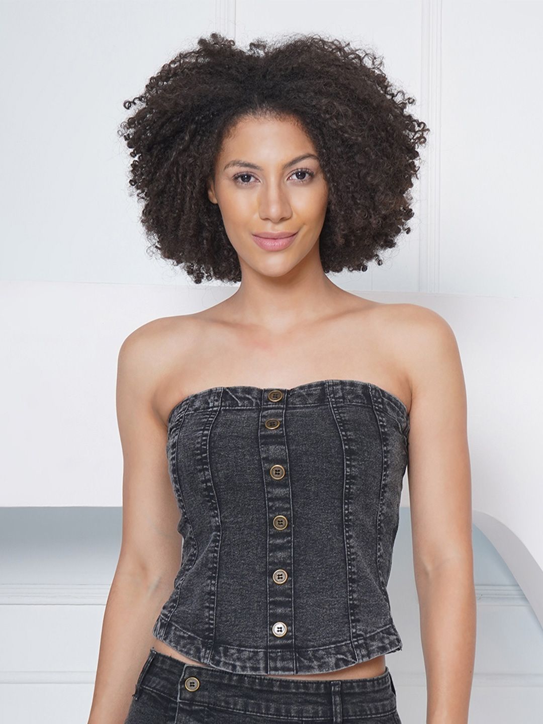 PUELLA Women Off-shoulder Cotton Tube Top