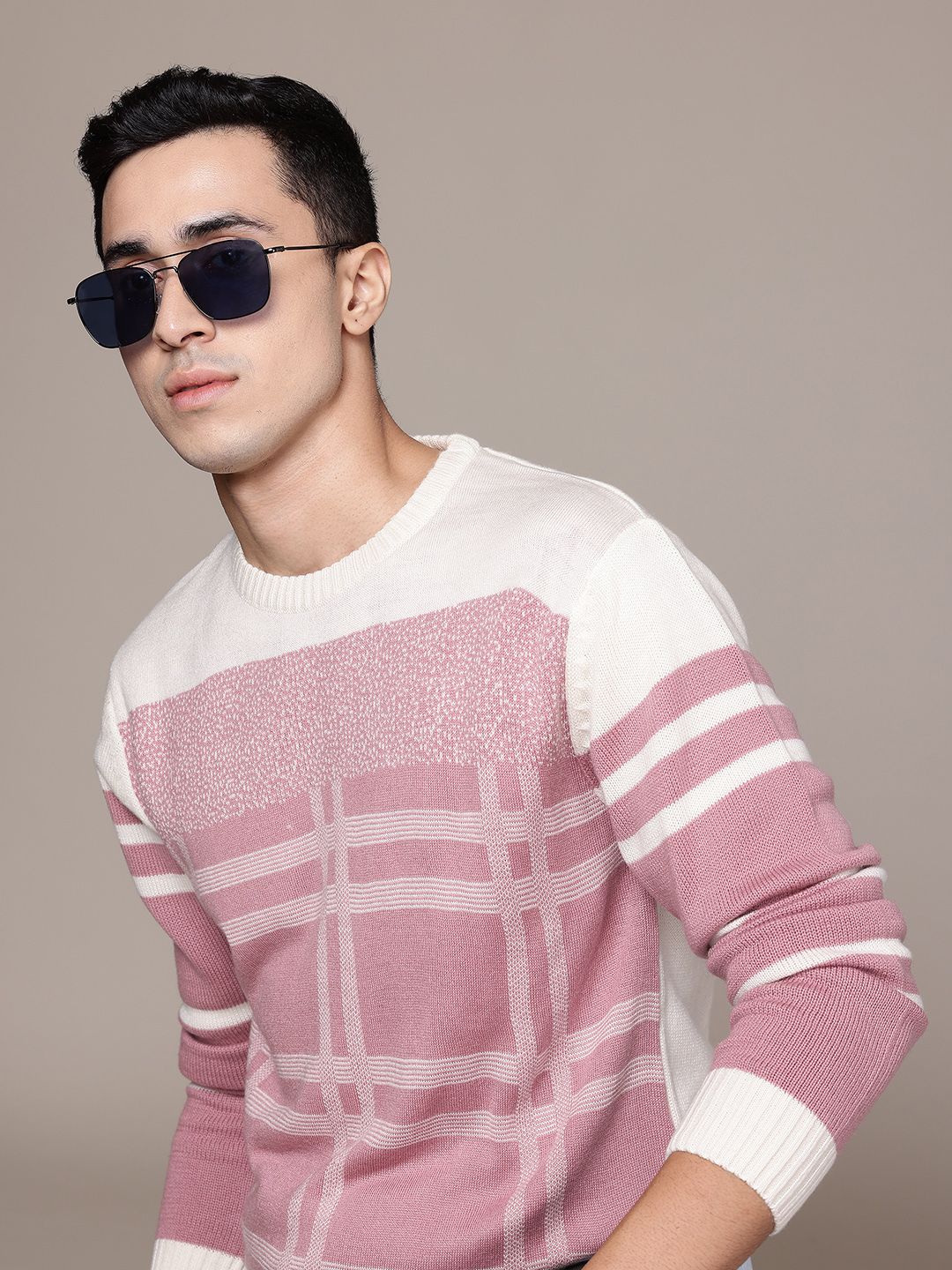 The Roadster Life Co. Checked Pullover Sweater