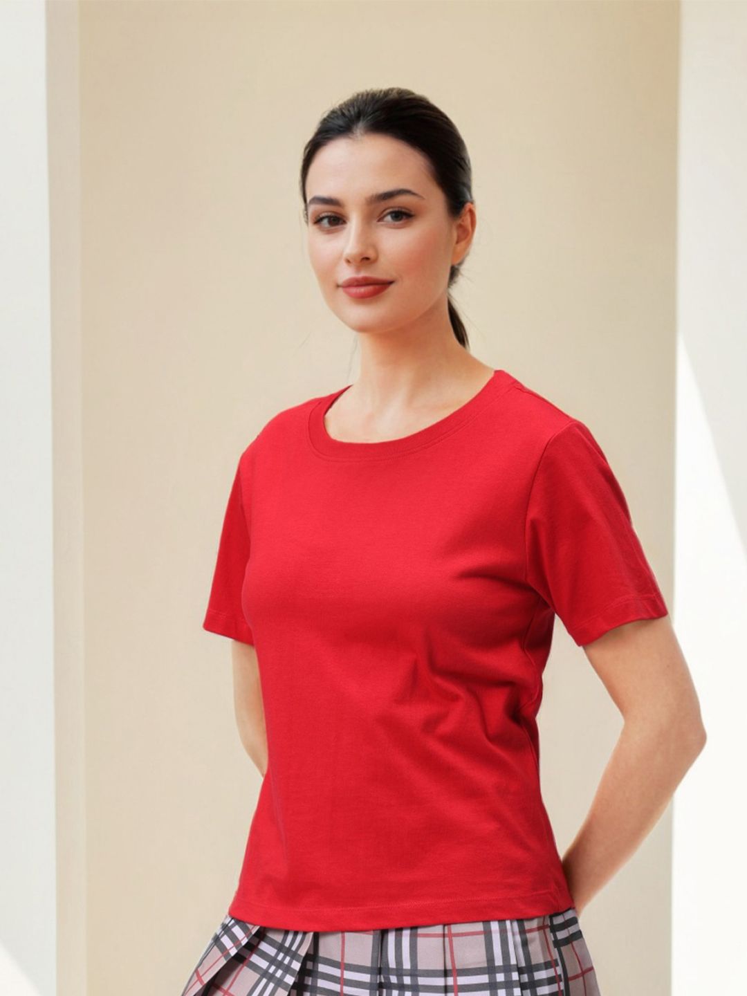 Freehand by The Indian Garage Co Women Pockets T-shirt