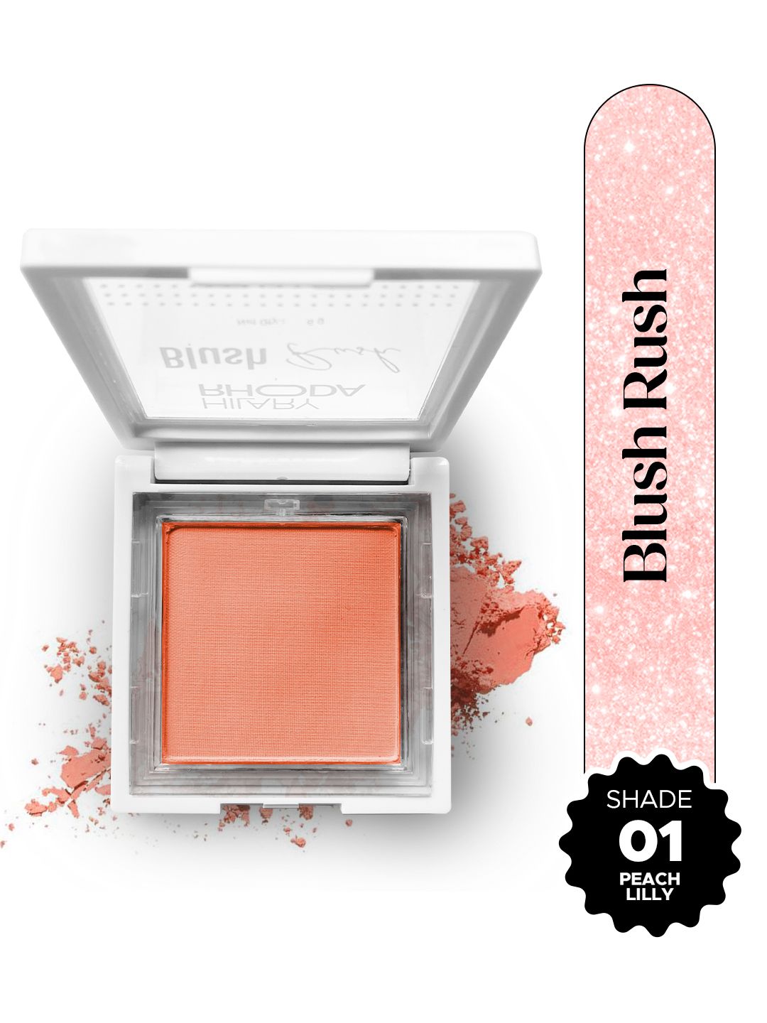 Hilary Rhoda Silky Smooth Texture Matte Finish Blush Rush - 6g - Peach Lilly 01