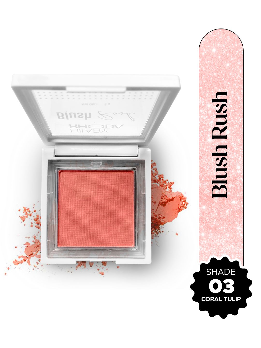 Hilary Rhoda Silky Smooth Texture Blush Rush - 6g - Coral Tulip 03