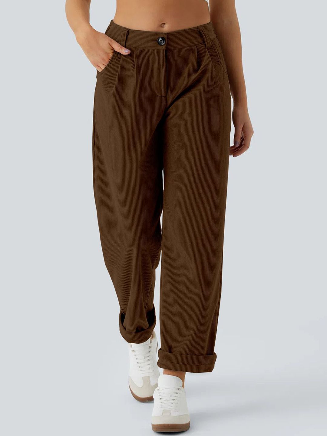 Kalika Women Loose Fit Chinos Trousers