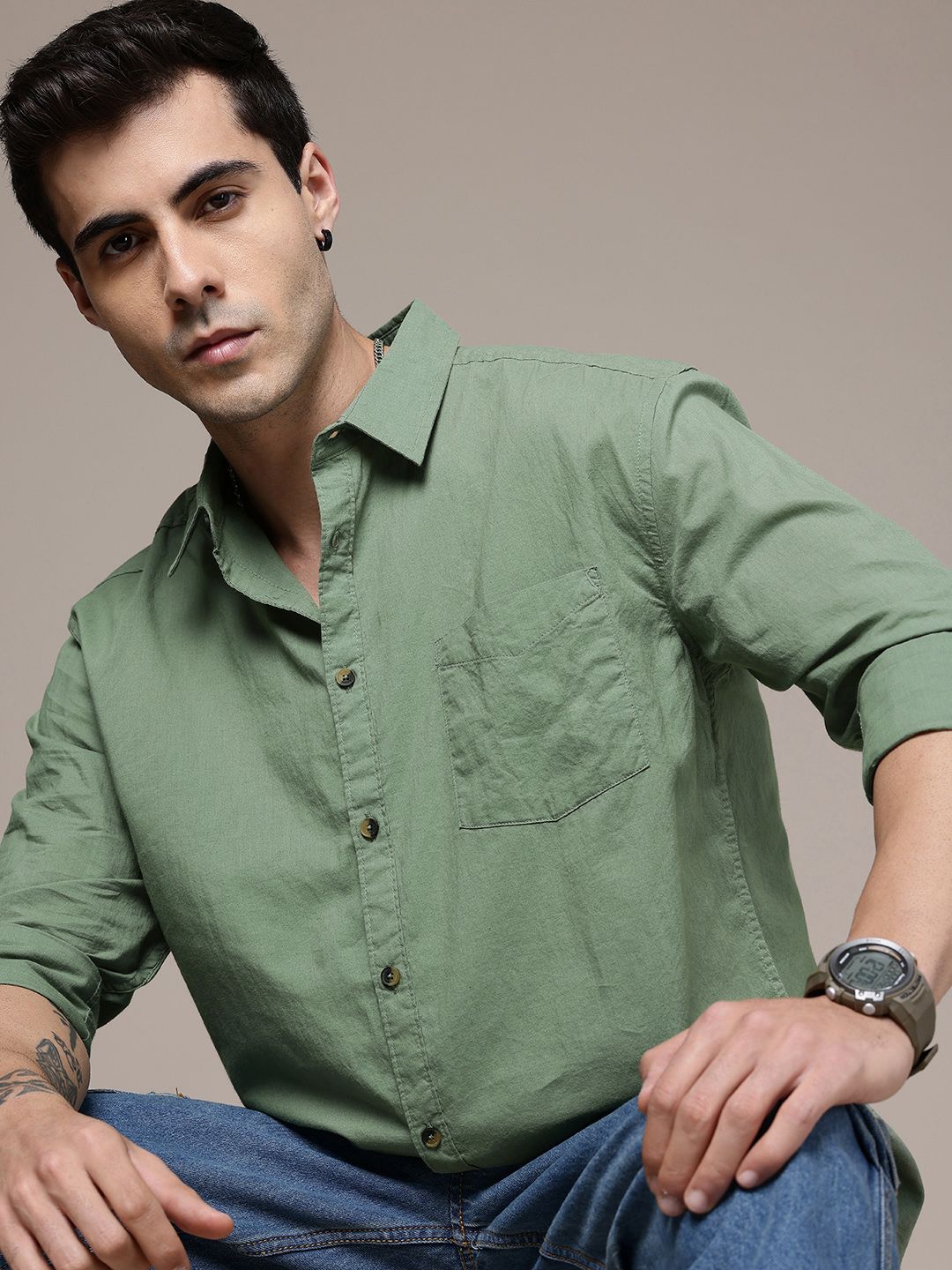 The Roadster Life Co.  Cotton Casual Shirt