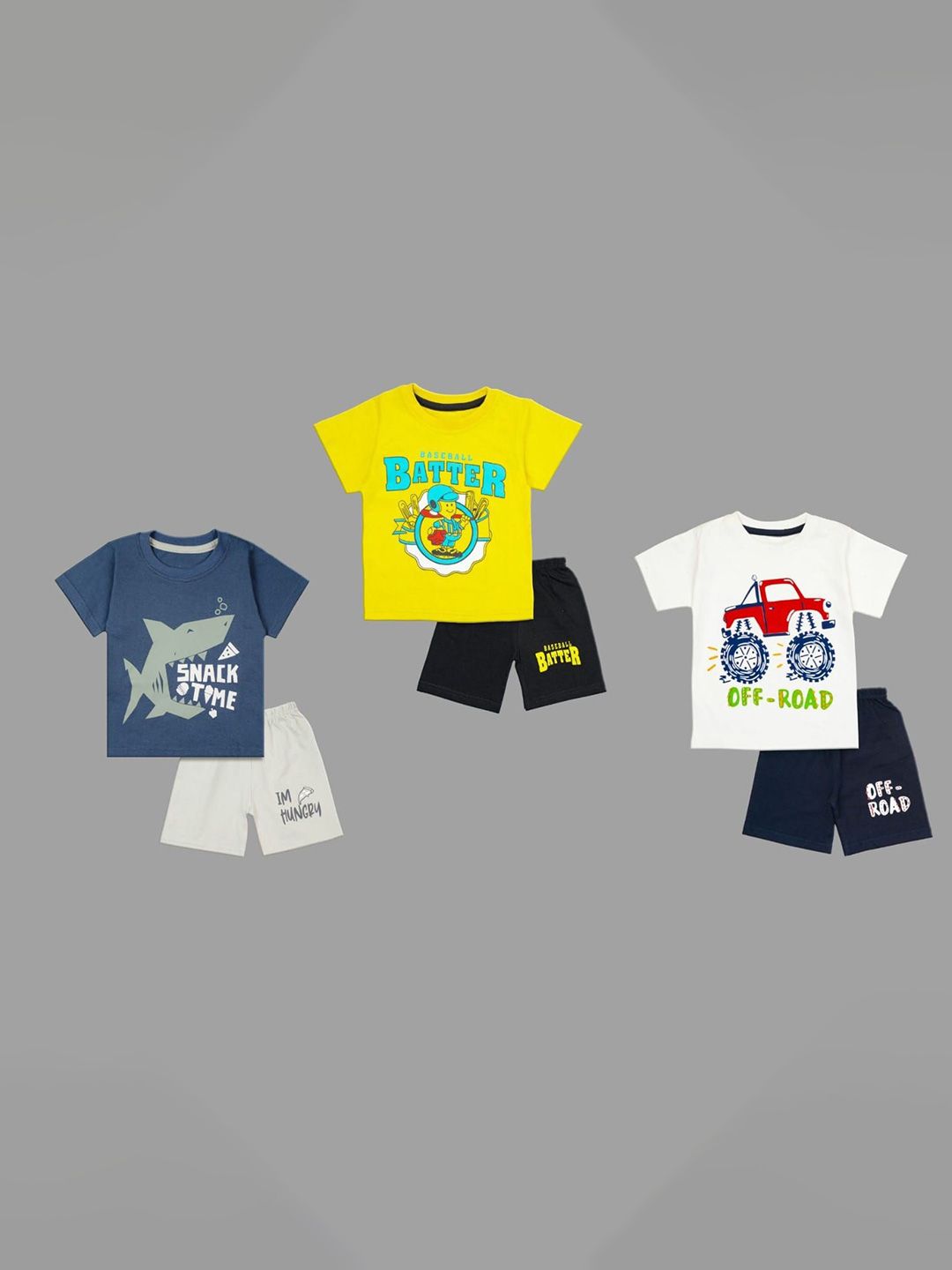 Buy BAESD Unisex Kids Printed T Shirt With Shorts -  - Apparel for Unisex Kids