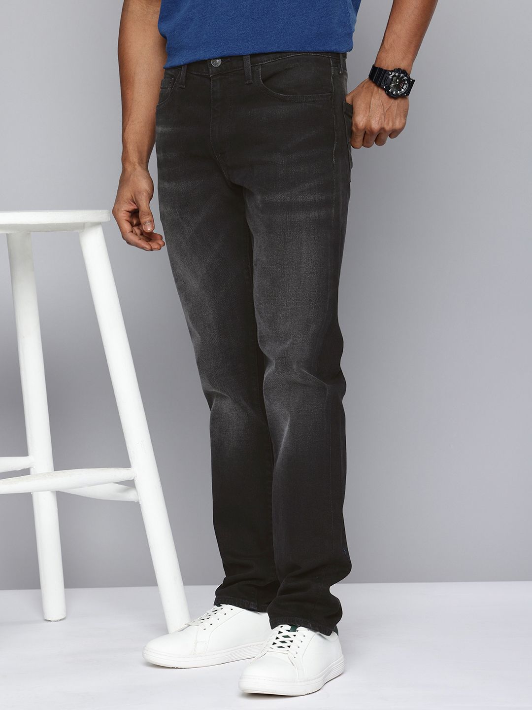 Levis Men 511 Slim Fit Light Fade Stretchable Jeans