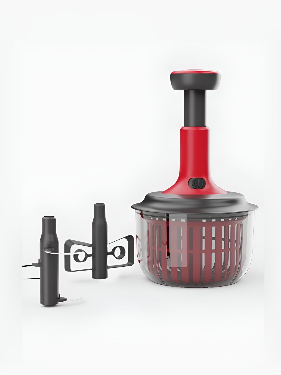 Lifelong Red & Black Push Manual Chopper 1.6L