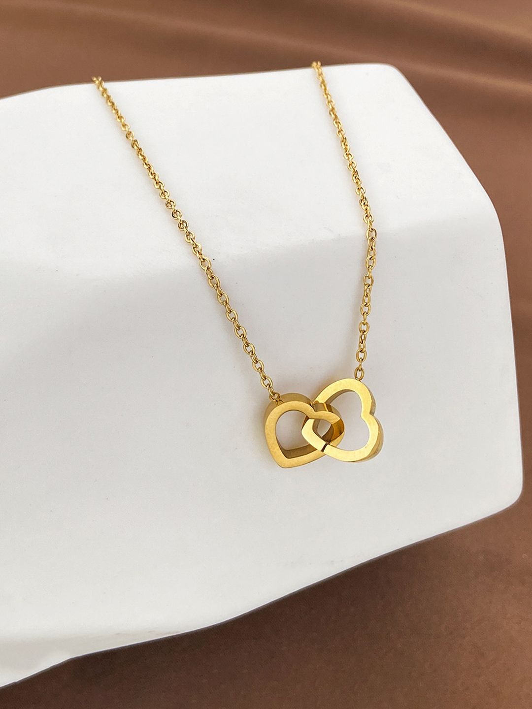 Designs & You Gold-Plated Heart Necklace