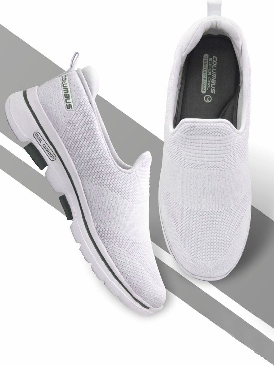 Columbus Men Woven Design Slip-On Sneakers