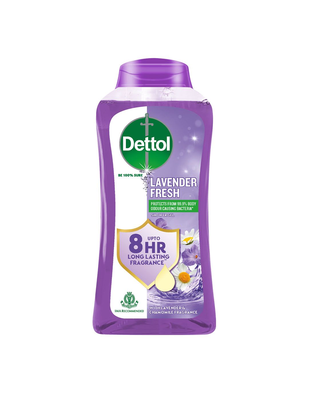 Dettol Lavender Fresh Long Lasting Fragrance Shower Gel with Chamomile Fragrance - 250 ml