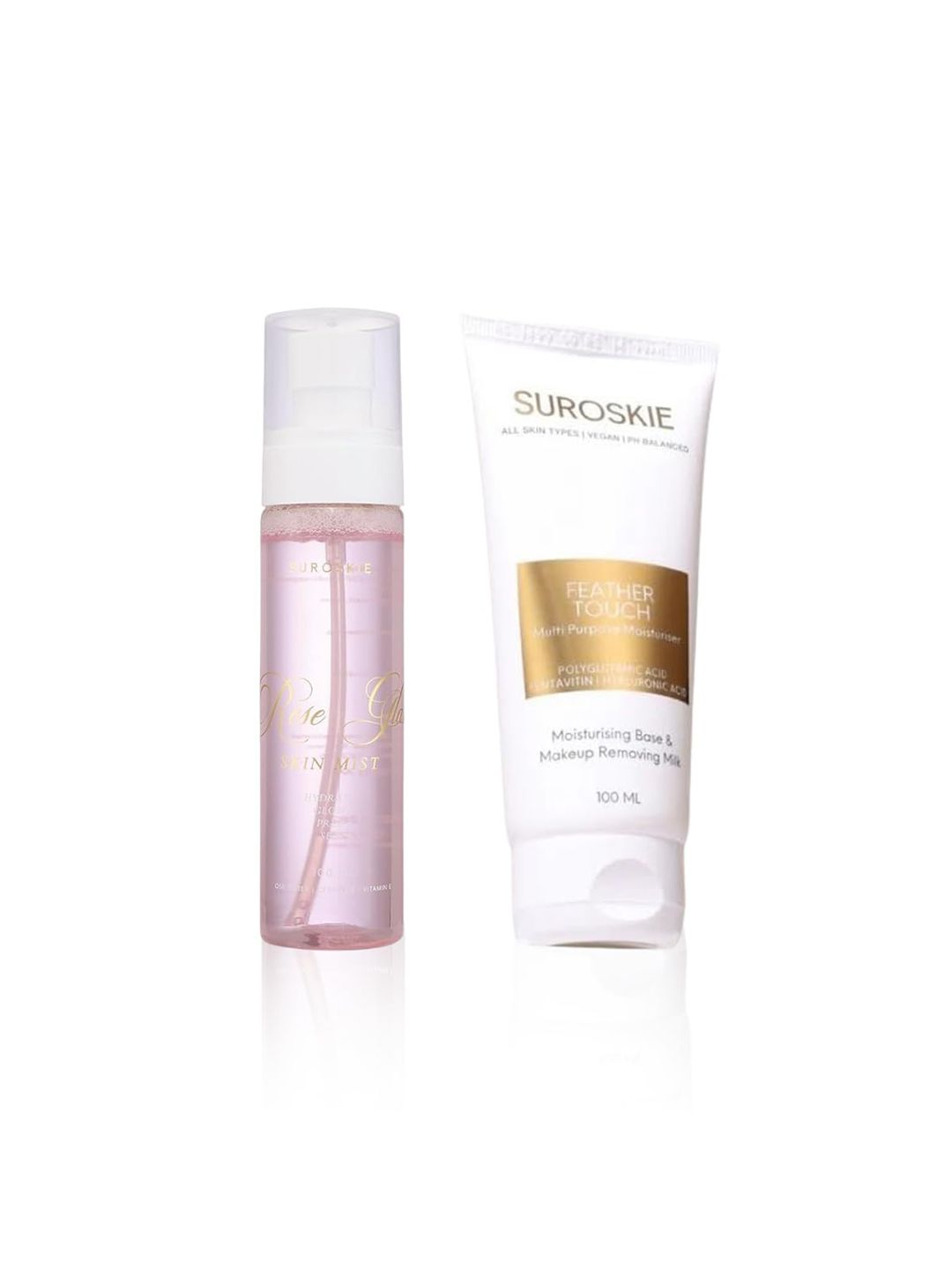 SUROSKIE ACE Your Base Duo Rose Mist & Moisturizer For Glowing Skin 100ml Each