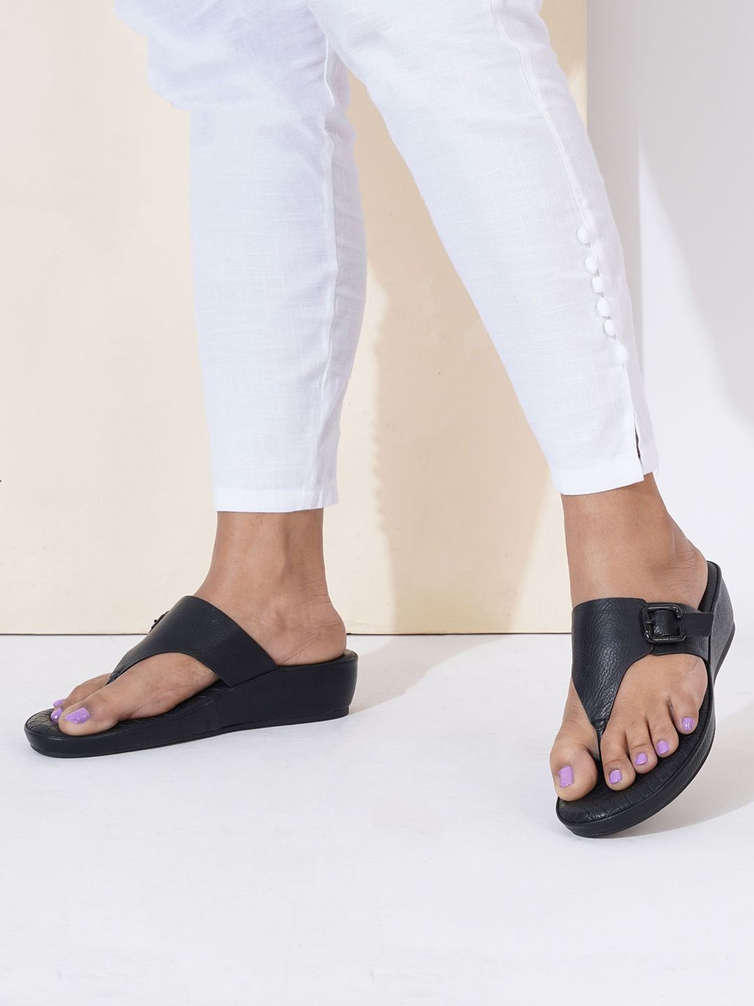 Sherrif Shoes Women T-Strap Flats