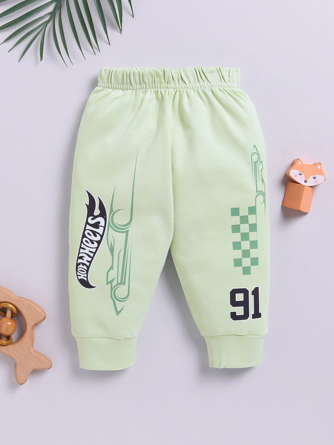 YK X Tinyo Infant Boys Hot Wheels Printed Joggers