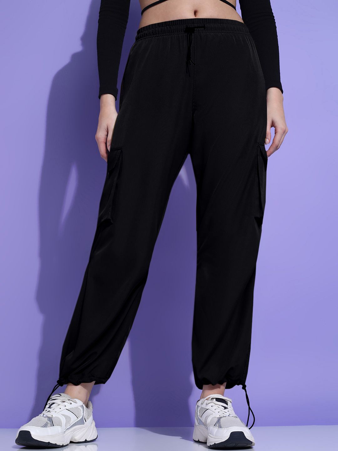 The Roadster Lifestyle Co Baggy Fit Parachute Trousers