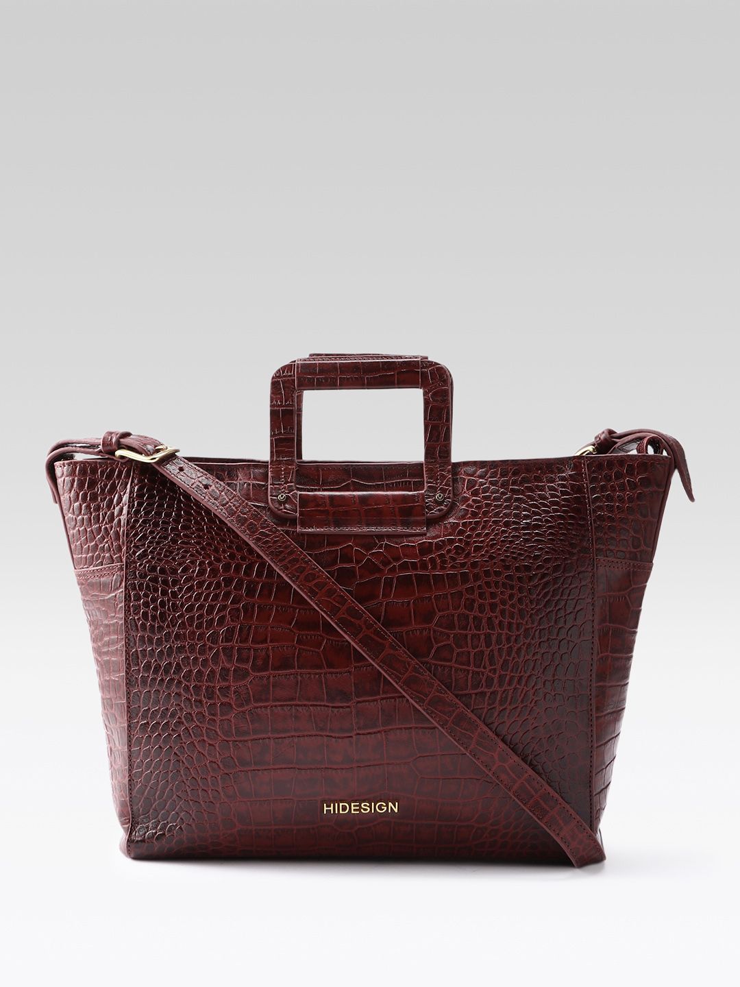 Hidesign Arlette Animal Leather Laptop Compartment Medium Structured Handheld Bag
