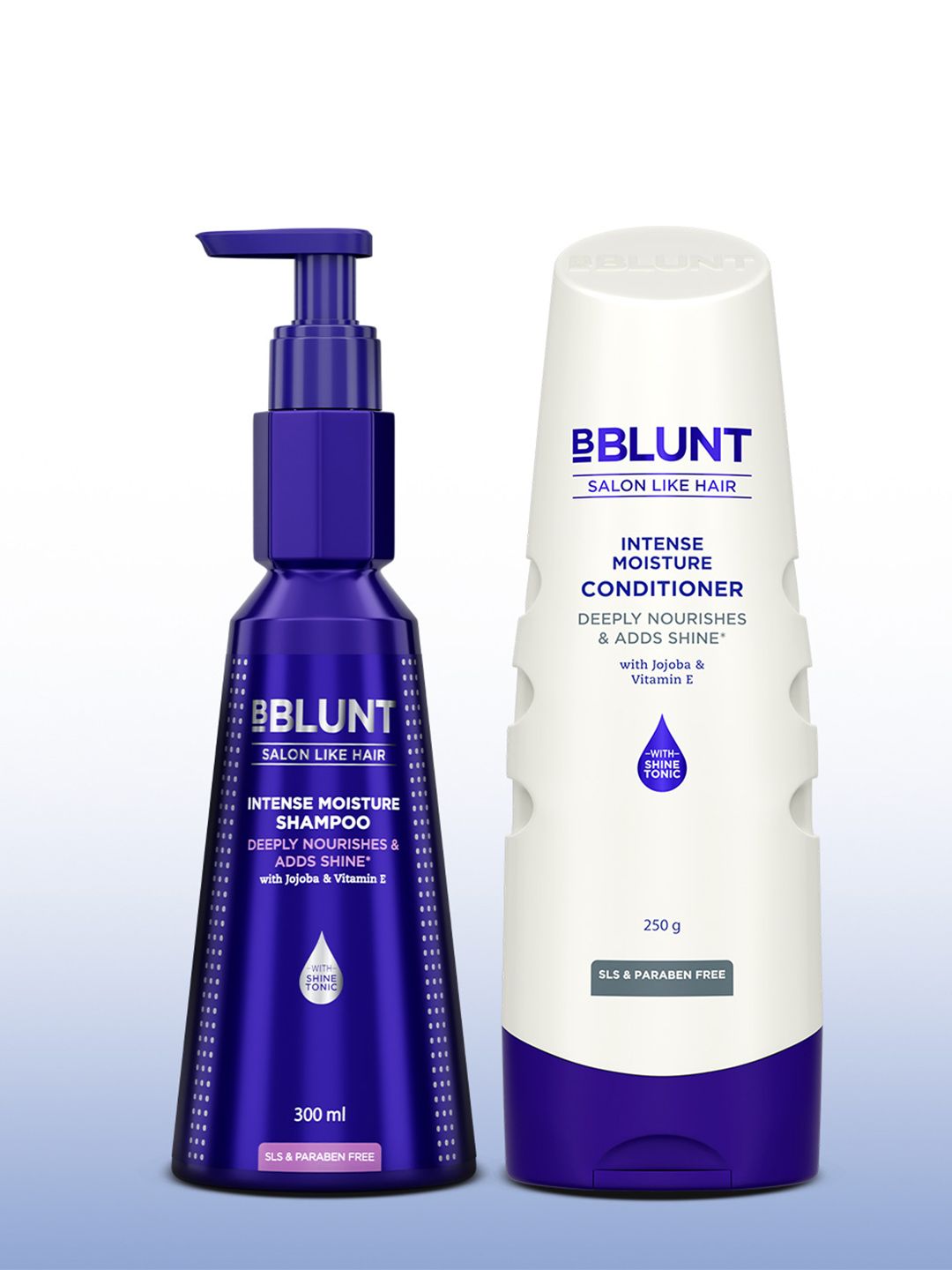 Buy BBLUNT Set Of 2 Intense Moisture Natural Hair Shampoo  300 Ml & Conditioner  250 G -  - Personal Care for Unisex