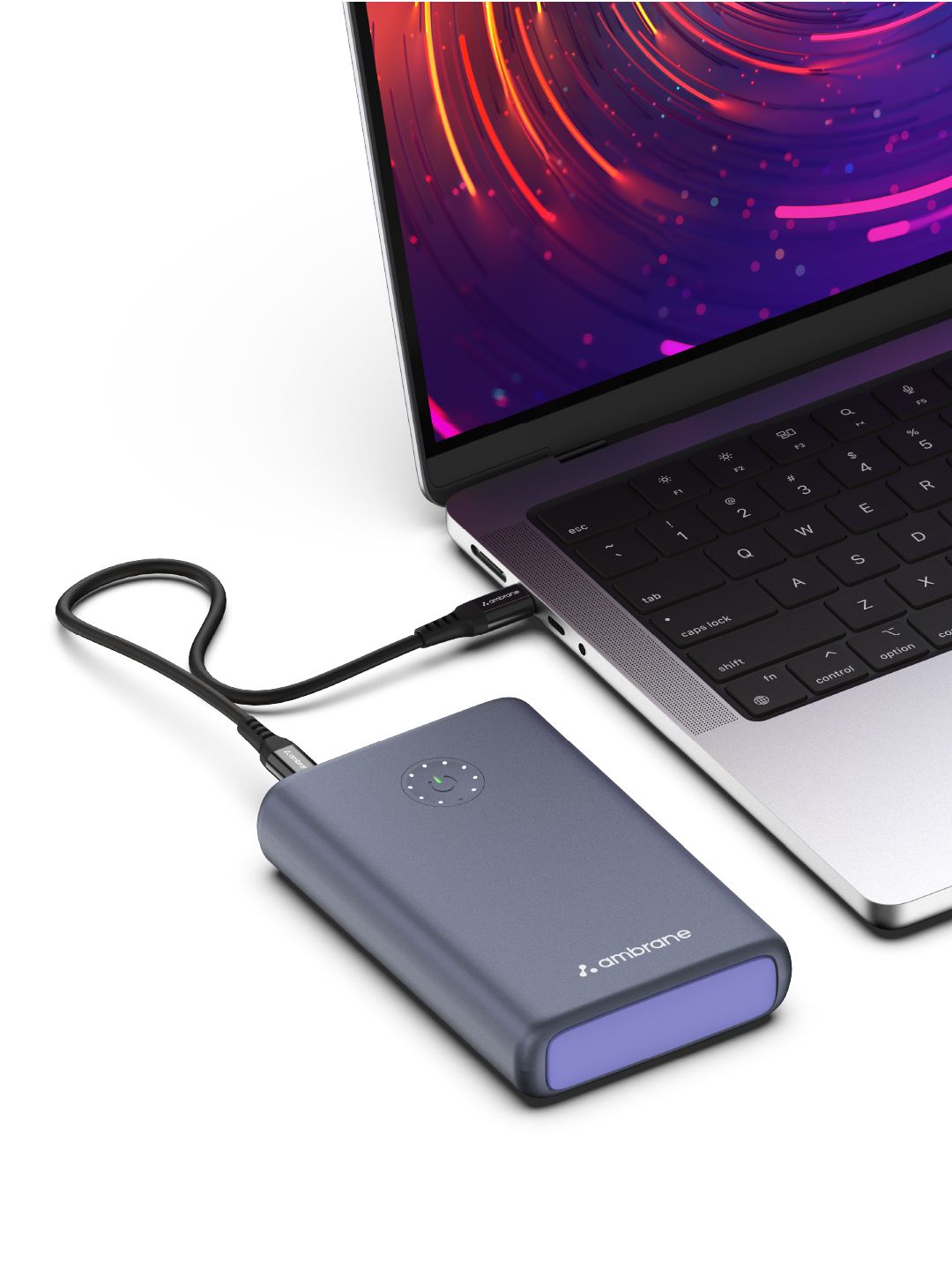 Ambrane Power Ultra Lite 20000mAh Laptop Macbook Charging Power Bank