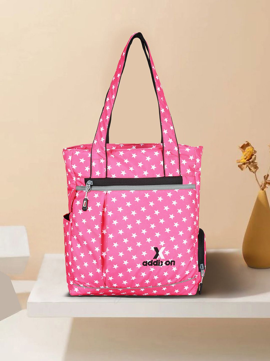 Addixon Women Geometric Printed Structured Cotton Shoulder Bag