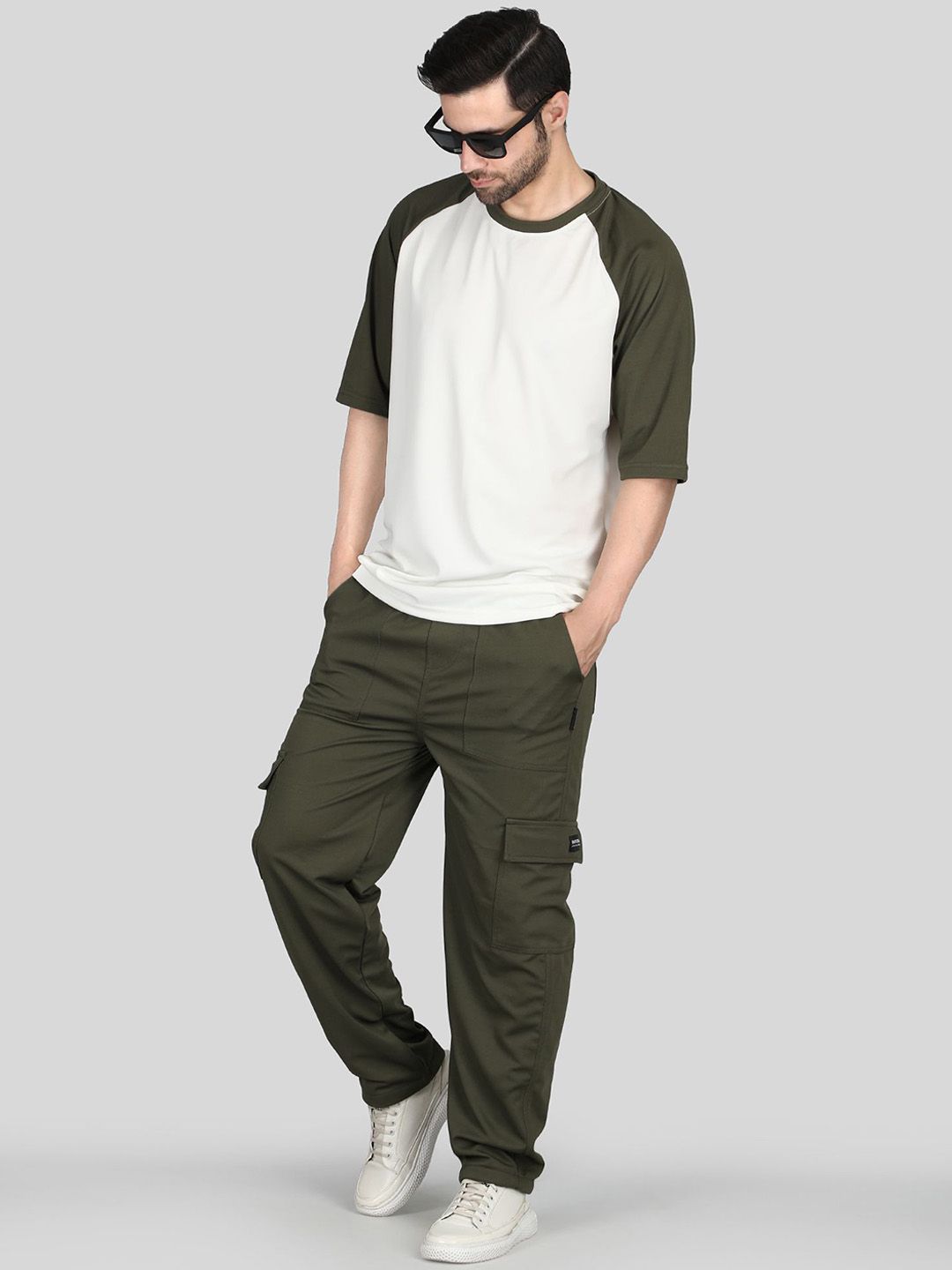 Buy Raxedo Athleisure Round Neck T Shirt With Joggers Cargo Co Ords -  - Apparel for Men