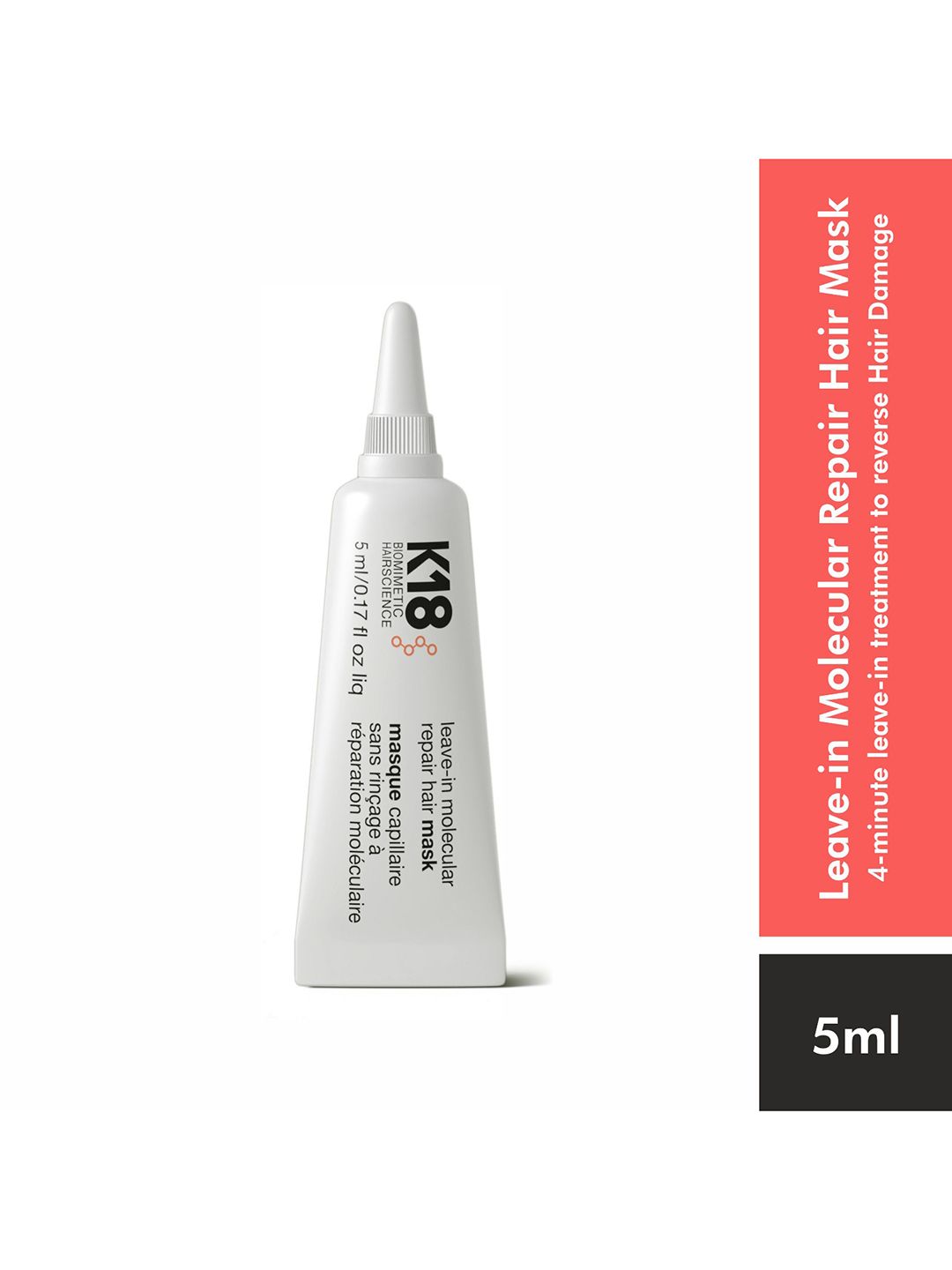 K18 Molecular Repair Leave-in Hair Mask - 5ml
