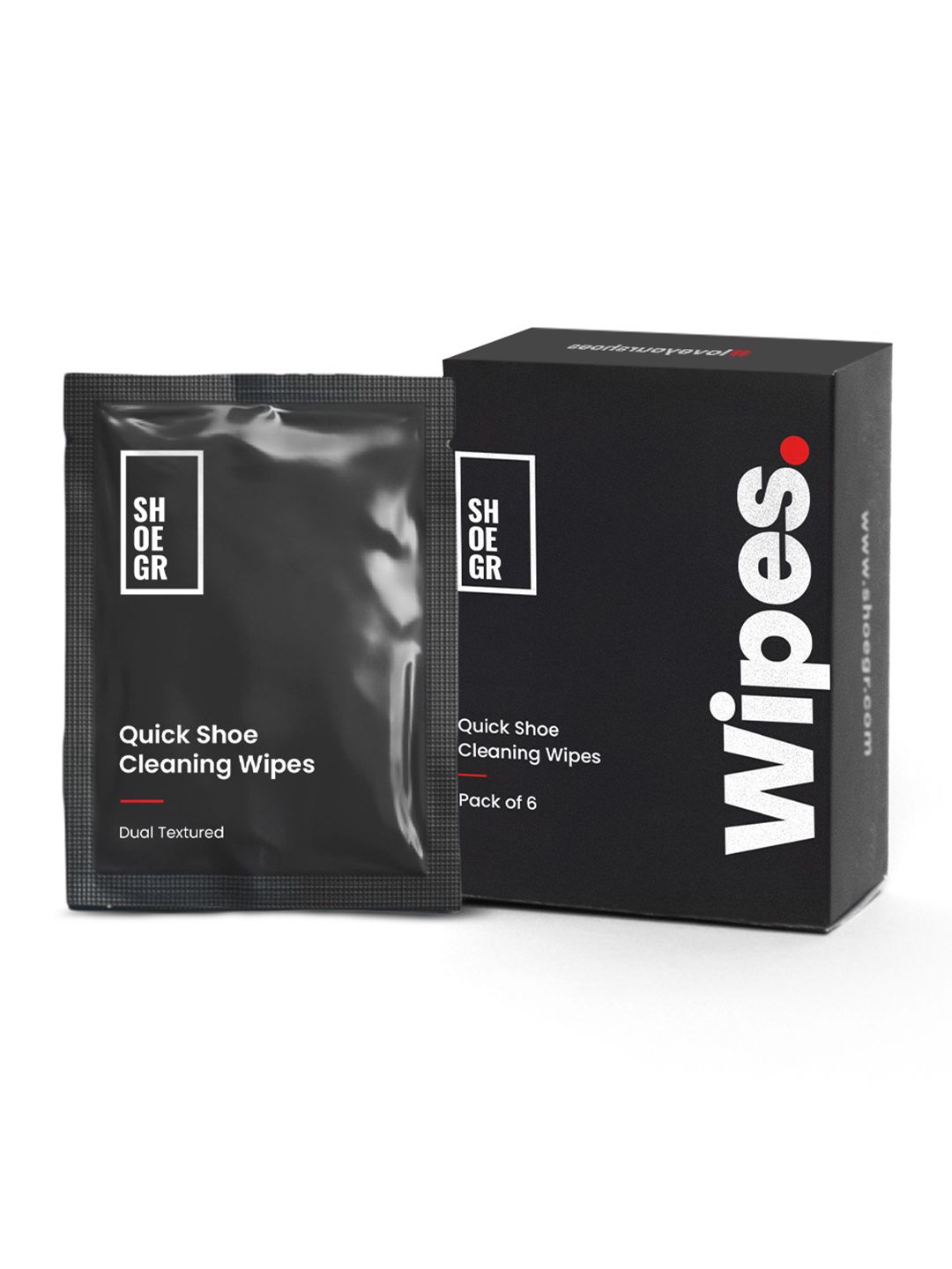 SHOEGR Unisex Pack of 6 Disposable Shoe Cleaning Wipes