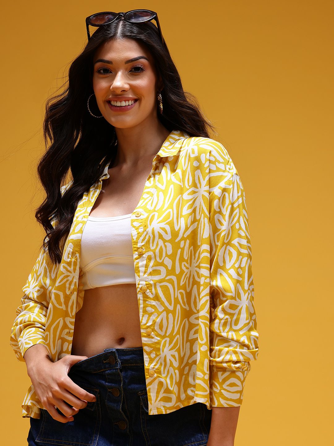 HERE&NOW Floral Printed Casual Shirt