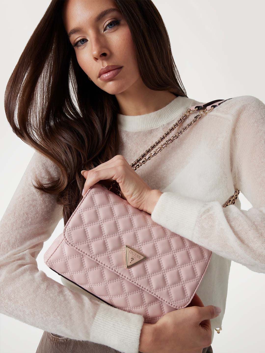 Buy GUESS Peony Quilted Small Structured Shoulder Bag -  - Accessories for Women