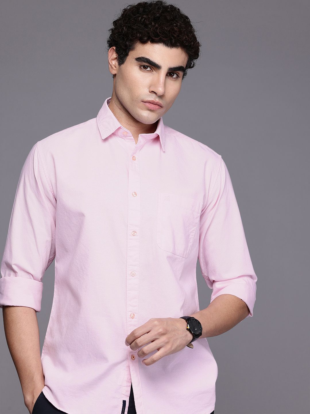 Raymond Pure Cotton Slim Fit Casual Shirt