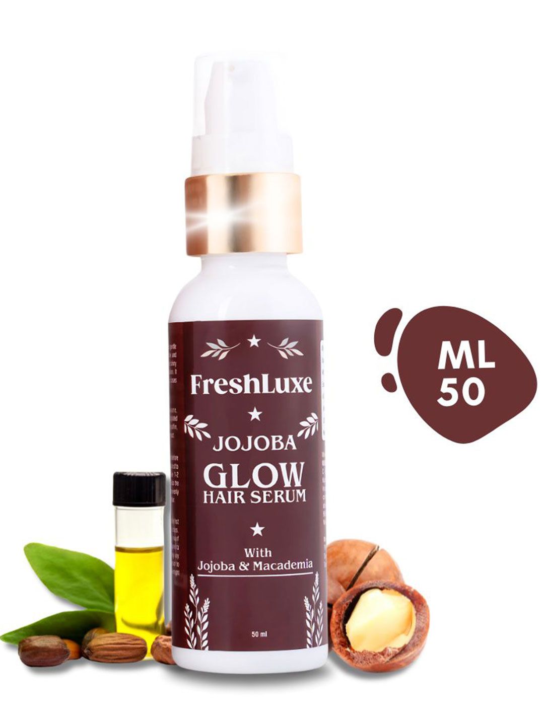 Freshluxe Jojoba Glow Hair Serum With Macadamia - 50 ml