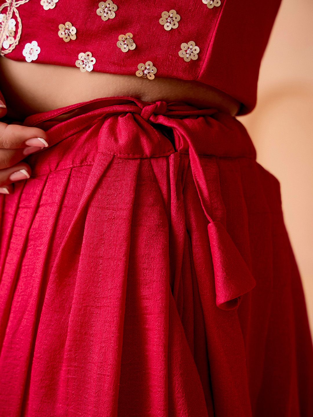 Embroidered Ready To Wear V-Neck Lehenga & Choli 7