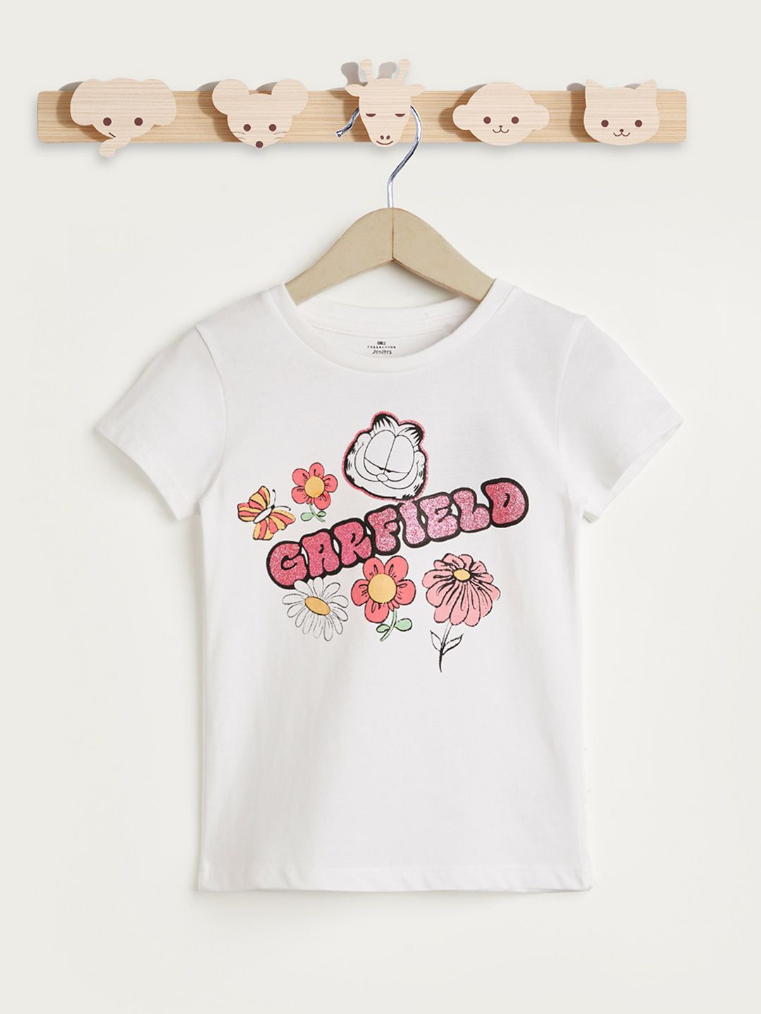 Juniors by Babyshop Girls Garfield Printed Applique T-shirt