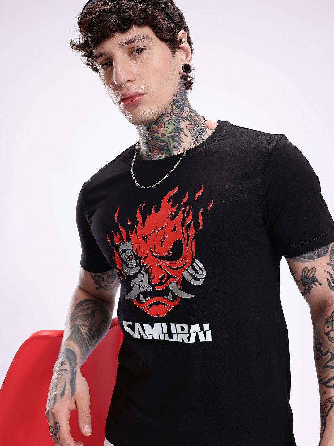 Kook N Keech Samurn Printed Pure Cotton T-shirt