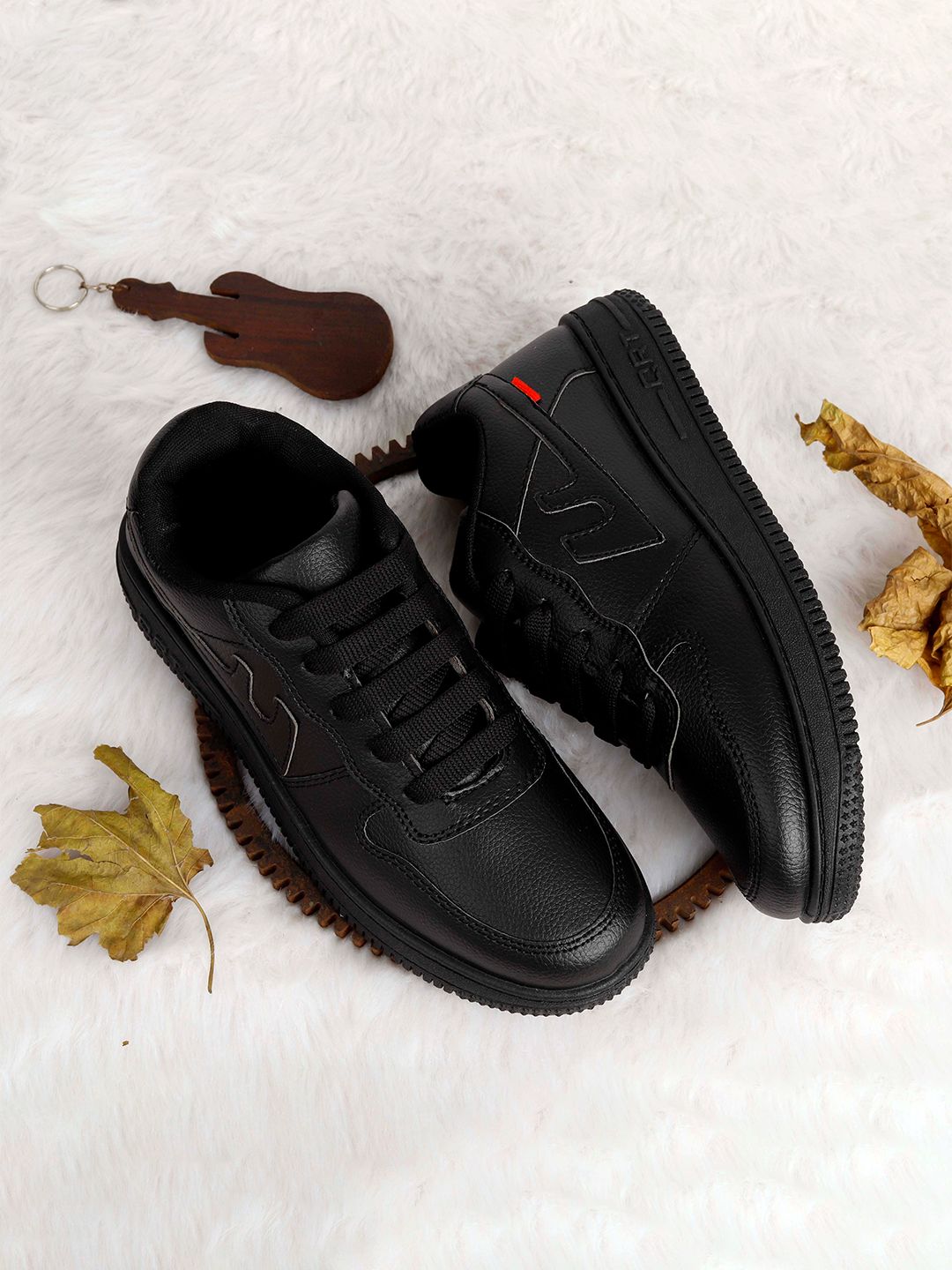 HERE&NOW Men Synthetic Leather Regular Sneakers Casual Shoes