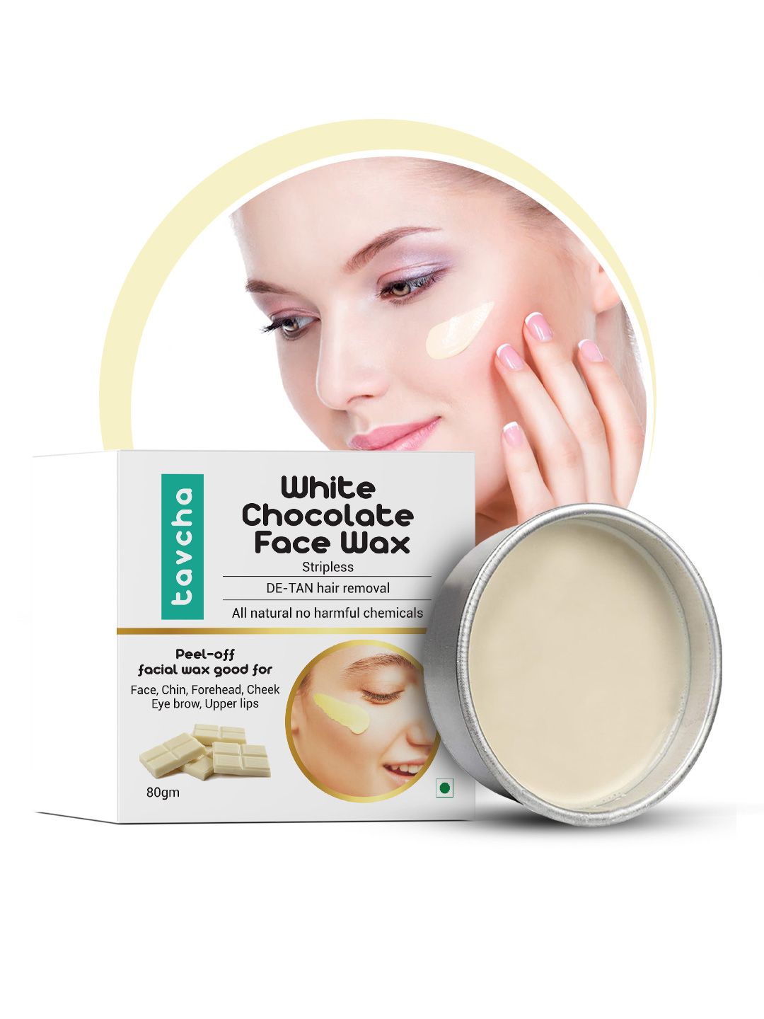 tavcha Chocolate Peel Off Face Hair Removal - 80 g