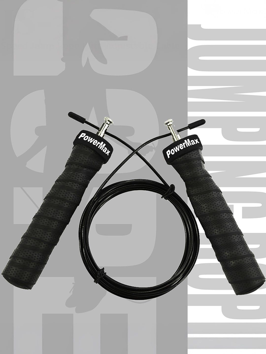 PowerMax Fitness JS-3 Skipping Jump Rope with Adjustable Cable