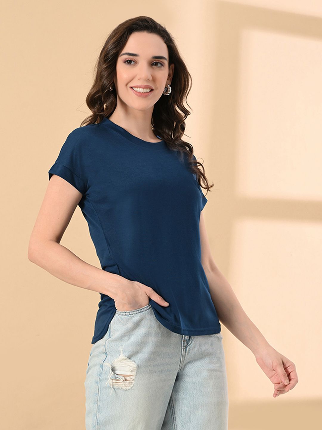OWL MINK Round Neck Pure Cotton T-shirt