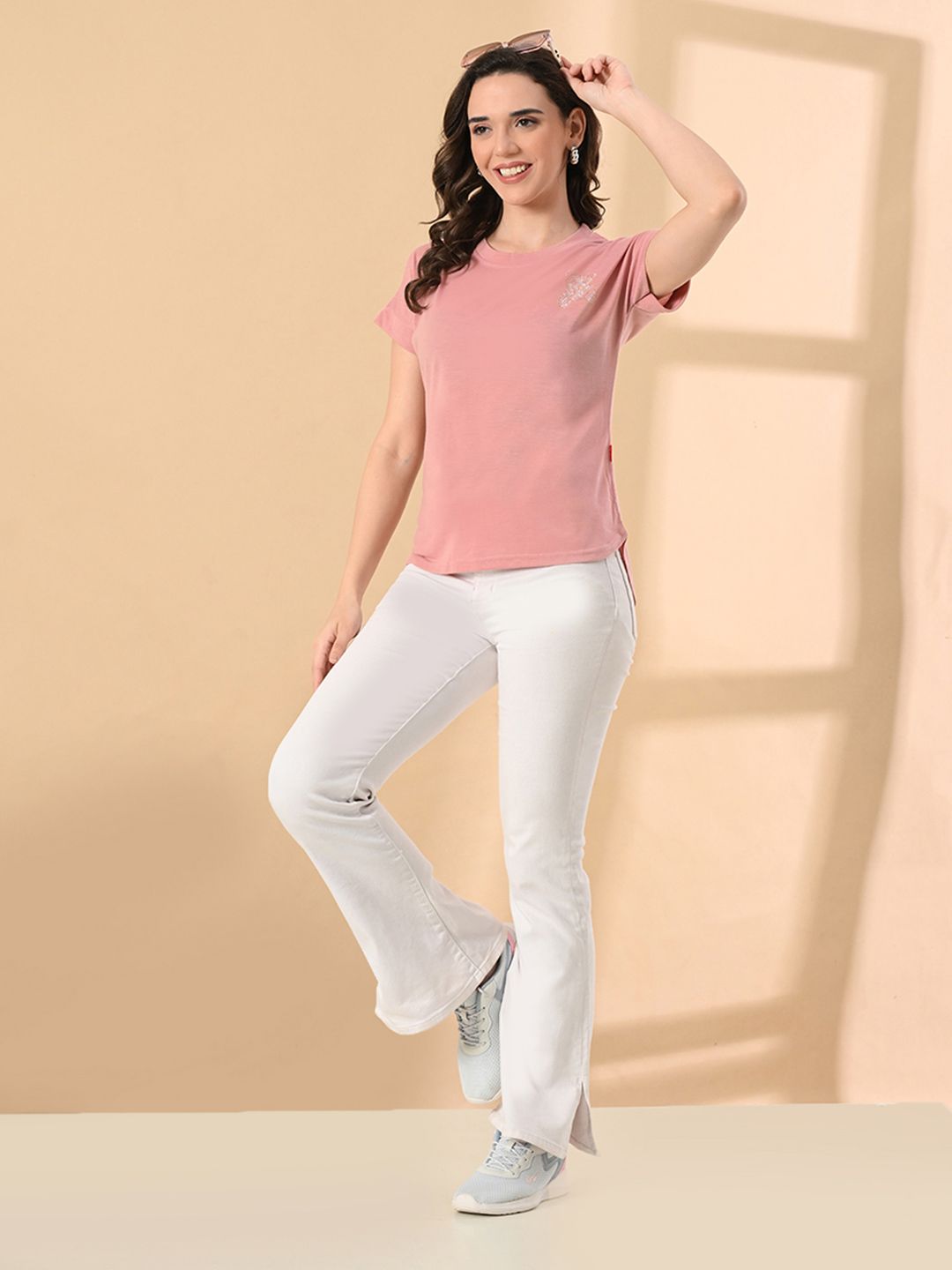 OWL MINK Round Neck Regular Fit Pure Cotton T-shirt