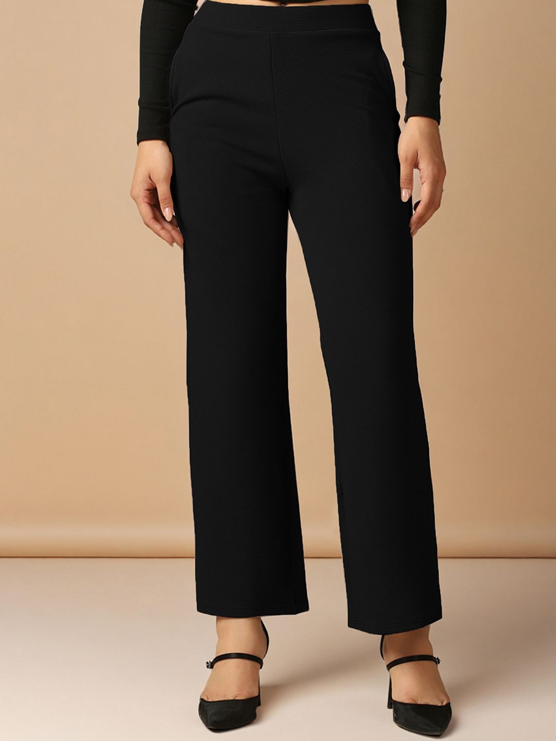 Moda Rapido Women Easy Wash Pleated Trousers