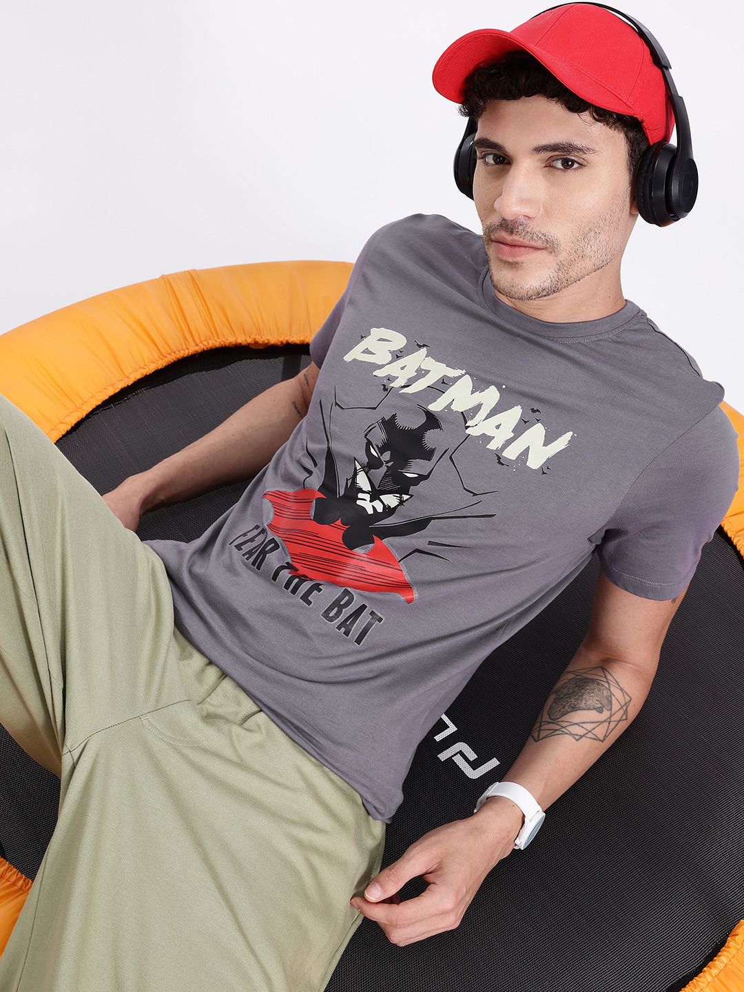 Kook N Keech Batman Printed Pure Cotton T-shirt